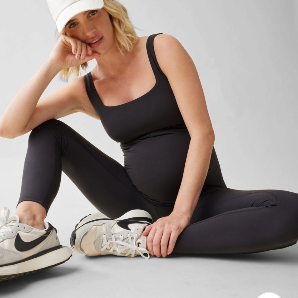 Ingrid & Isabel Black Maternity Leggings Jumpsuit